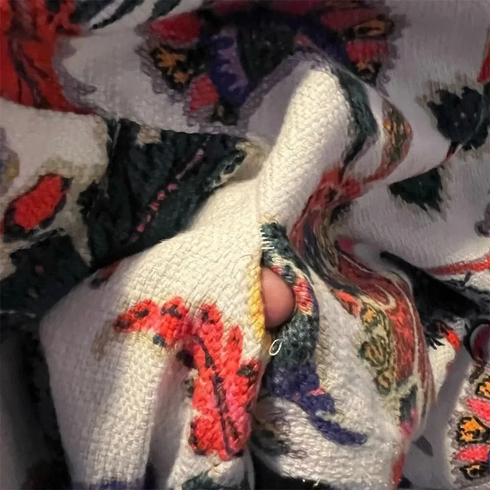 J.‎ Crew Women's Paisley Crop Pants Size 8 Multicolor Casual Spring